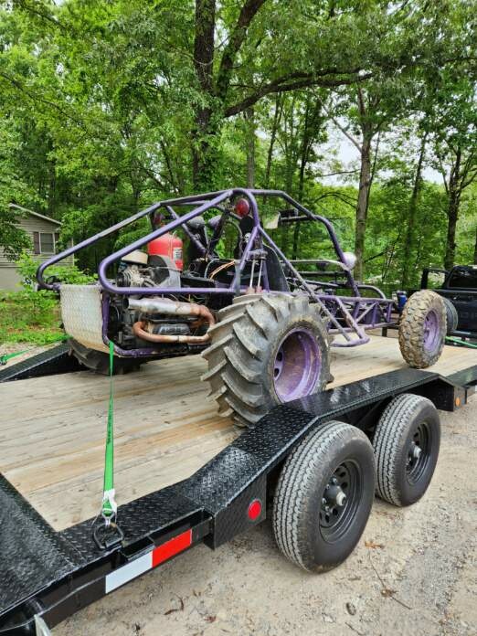 20ft Drive Over Flatbed Trailer