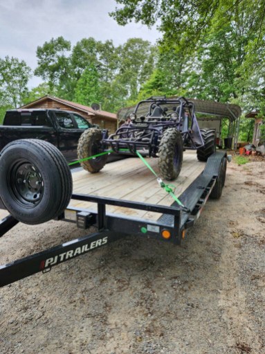 20ft Drive Over Flatbed Trailer