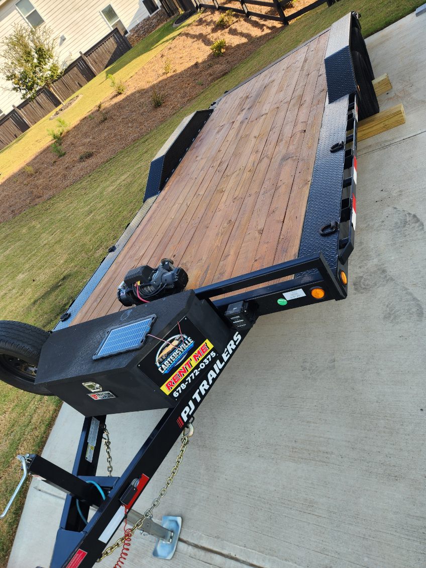 20ft Drive Over Flatbed Trailer