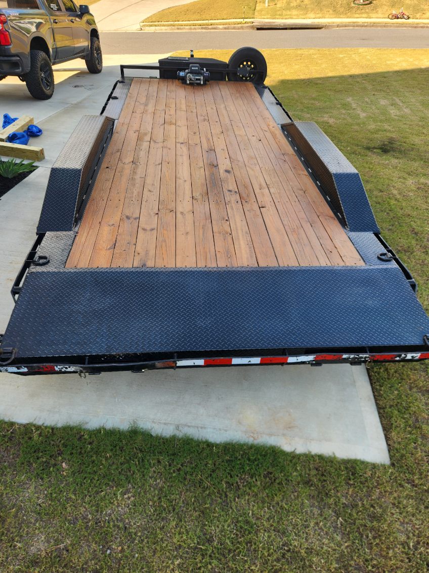 20ft Drive Over Flatbed Trailer